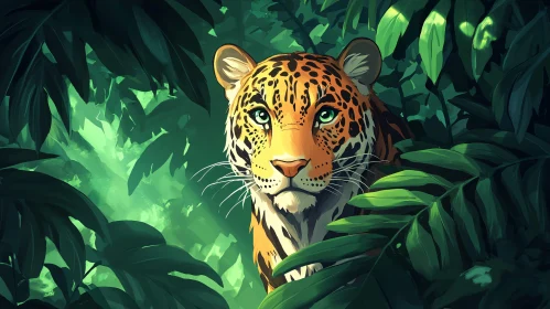 Majestic Leopard in Jungle