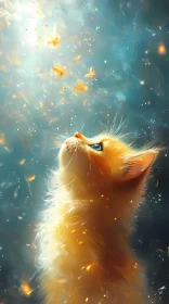 Dreamy Ginger Kitten Scene