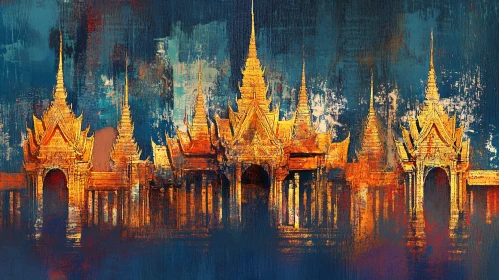 Abstract Golden Temple