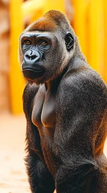 Portrait of a Gorilla in the Wild