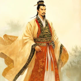 Portrait of Man in Traditional Dress