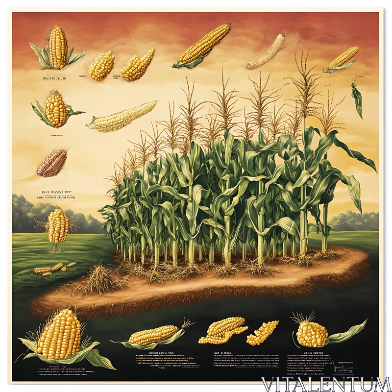 Comprehensive Cornfield and Cob Growth Guide AI Image