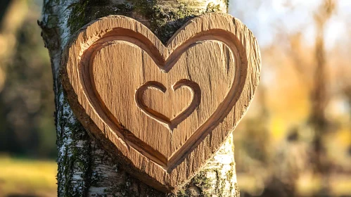 Rustic Heartwood Tree Carving