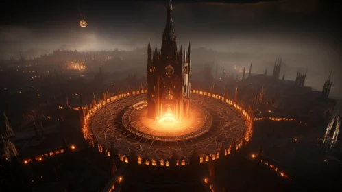 Gothic Tower in 3D: An Unreal Engine Rendering