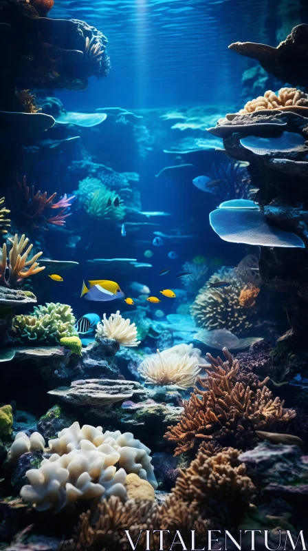 Underwater Coral Reef: A Captivating and Vibrant Scene AI Image