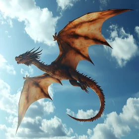 Dragon Soaring in the Sky