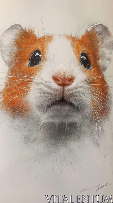 AI ART Adorable Hamster with Expressive Eyes