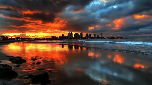 Sunset Over the City