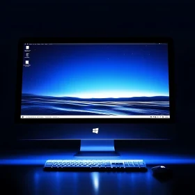 Sleek Desktop Computer and Accessories