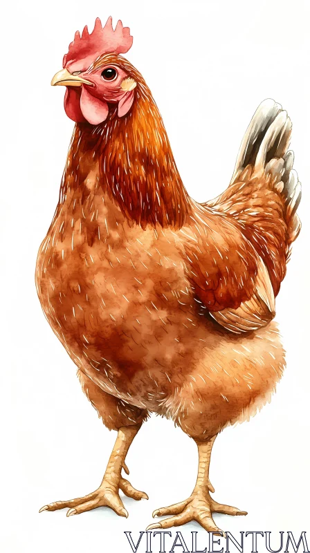 Chicken Artwork AI Image