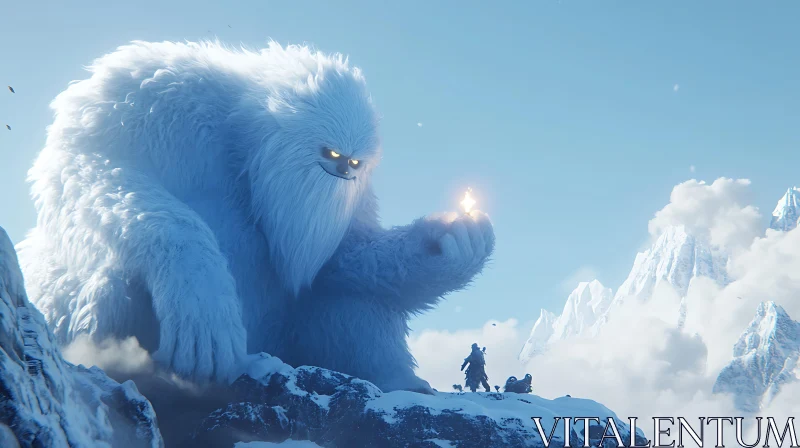 AI ART The Yeti and the Star