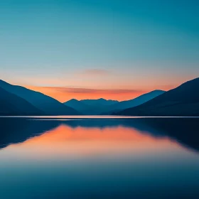 Still Waters Mountain Sunset View
