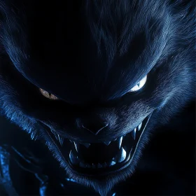 Menacing Werewolf Close-up