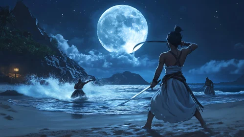 Samurai Under Moonlight