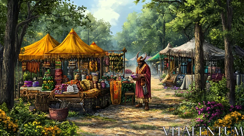 AI ART Ancient Forest Marketplace