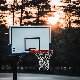 Basketball at Dusk