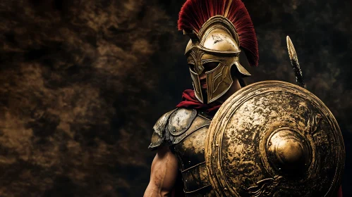 Spartan Warrior with Shield