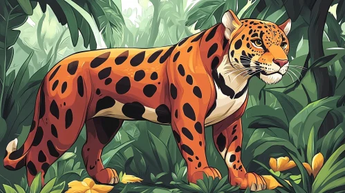 Jungle Leopard Illustration