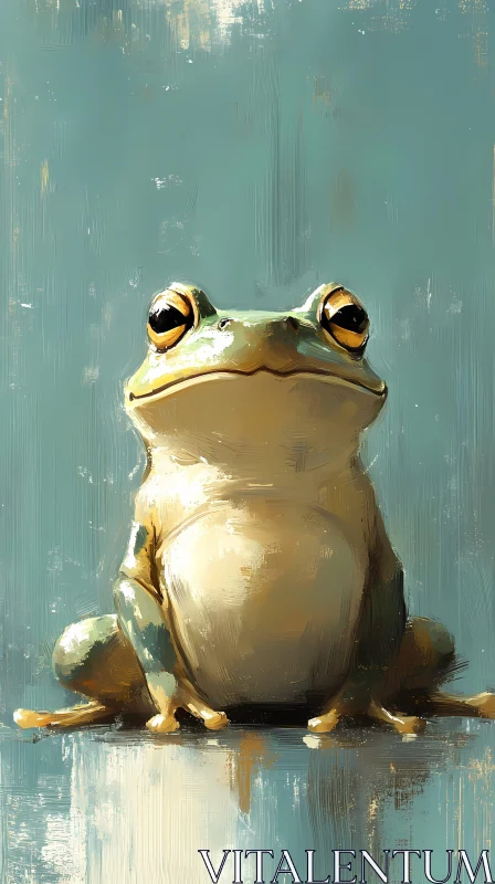 AI ART Artistic Frog Portrait