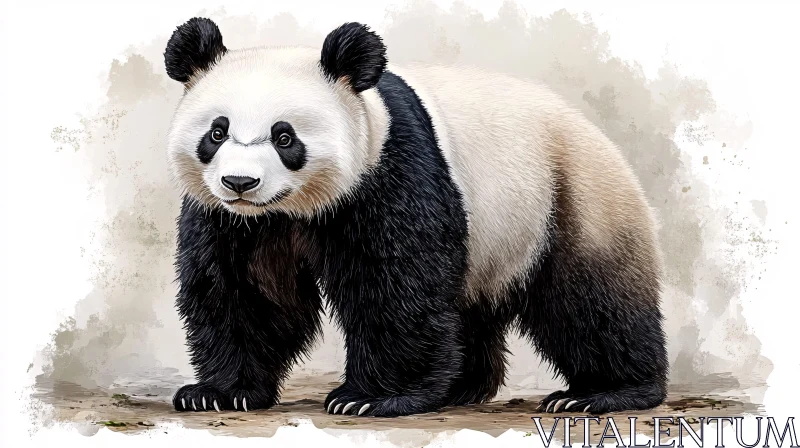 Majestic Panda in Art AI Image