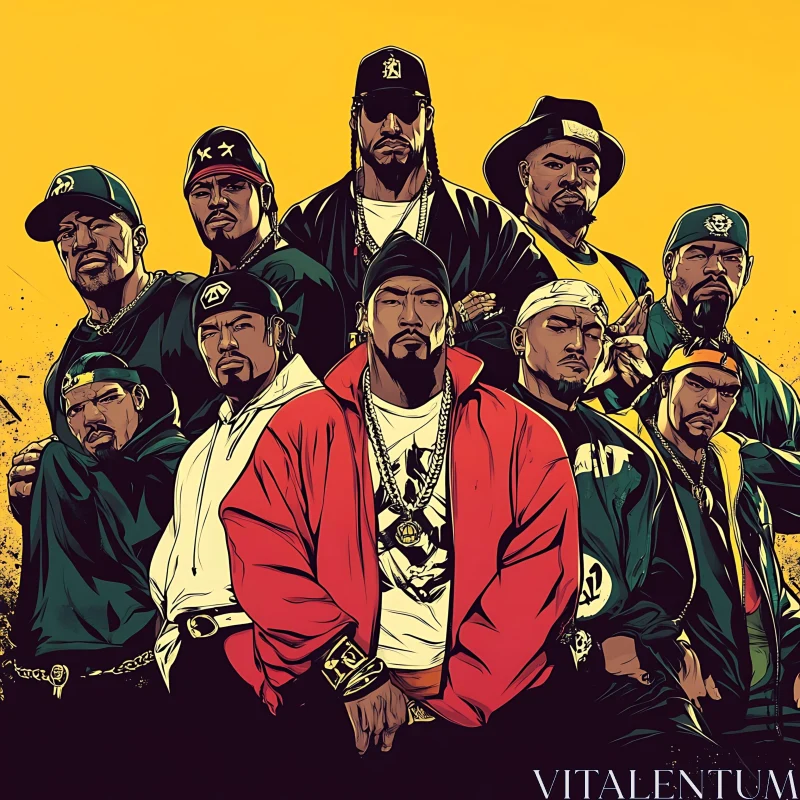 Hip Hop Collective Artwork AI Image