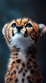 Young Cheetah Close-Up