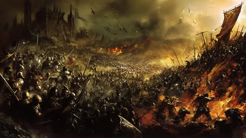 Clash of Empires: A Medieval Warfare Depiction