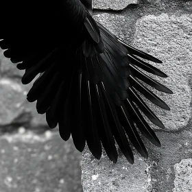 Abstract Bird Wing Feather Detail