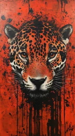 Wildlife Art: Leopard Face