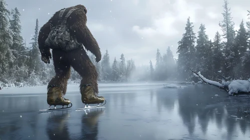 Sasquatch on Skates: A Winter Adventure