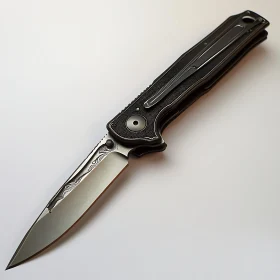 Pocket Knife with Intricate Blade Design