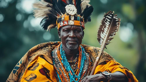 Man in Traditional African Dress