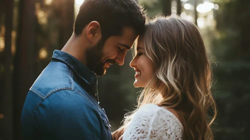 Intimate Couple Portrait in Natural Light