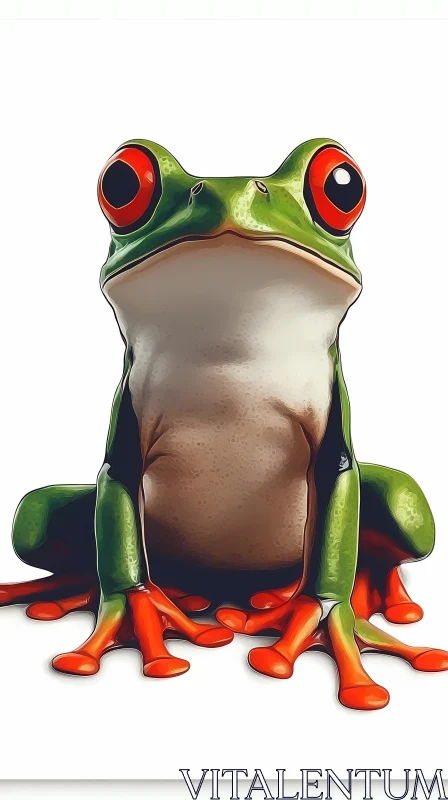 Vivid Amphibian Art AI Image