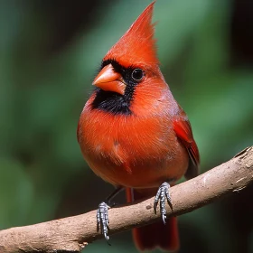 Red Cardinal Bird Portrait