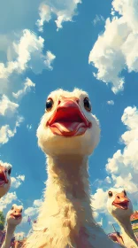 Whimsical Geese Perspective