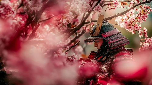 Warrior Amidst Blossoms