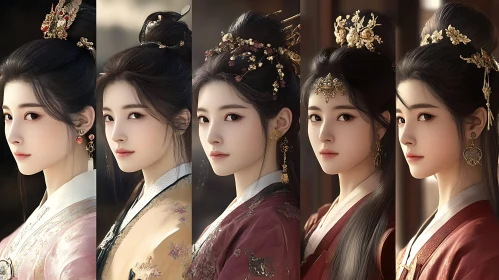 Five Portraits of Asian Women