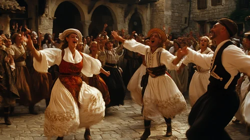 Traditional Dance in the Village Square