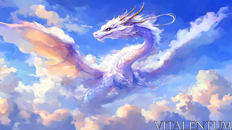 AI ART Dragon in the Sky