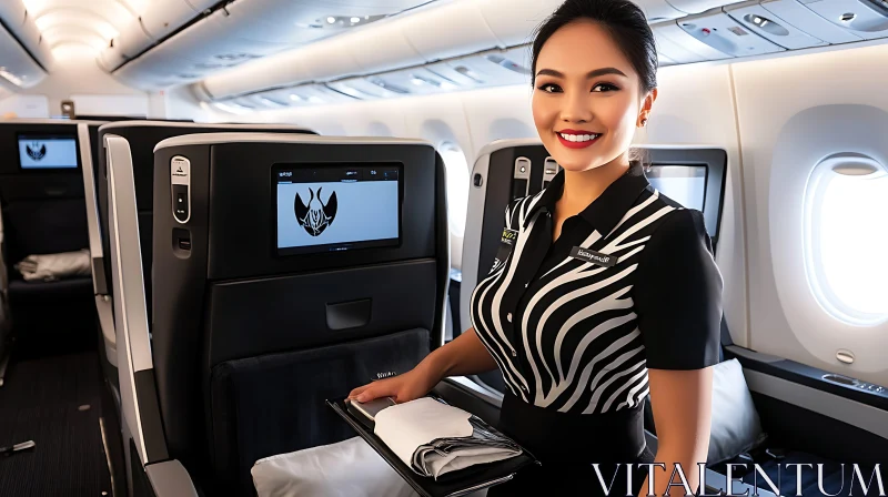 AI ART Business Class Flight Experience with Attendant