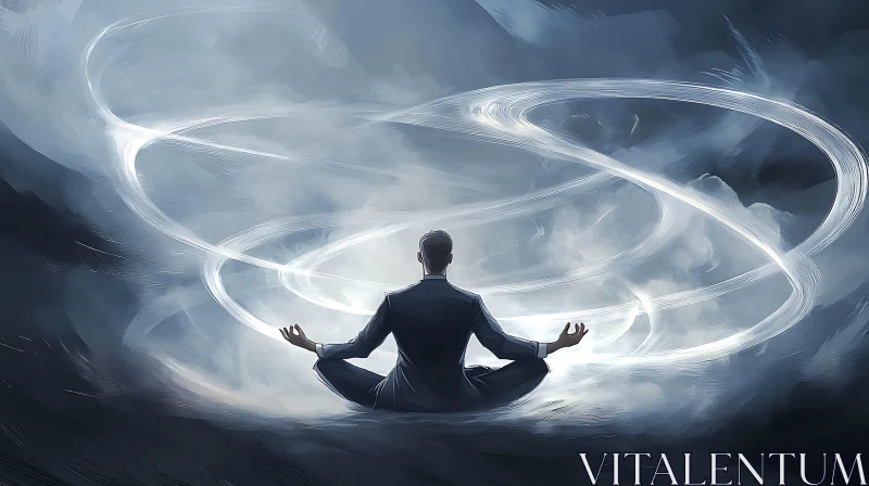 AI ART Inner Peace: A Meditative Business Concept