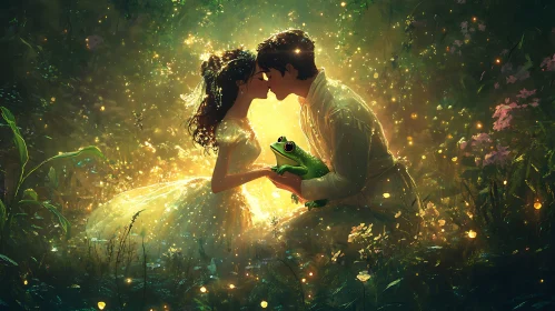 Enchanted Forest Kiss with Frog