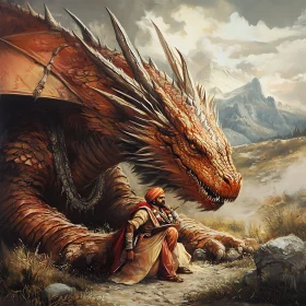 Man and Dragon: A Moment in Time