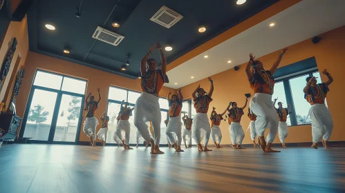 Traditional Dancers in Studio