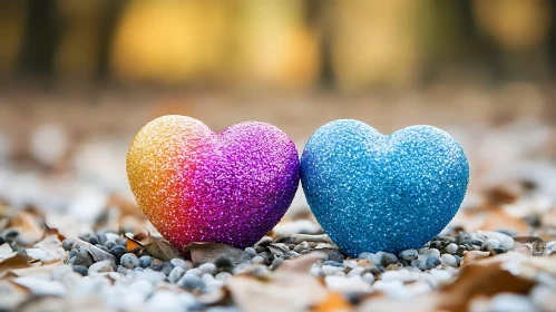 Glitter Hearts on Pebbles: A Love Story