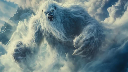 Abominable Snowman Among the Clouds