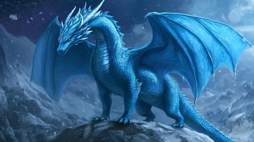 Azure Dragon on Mountain Peak