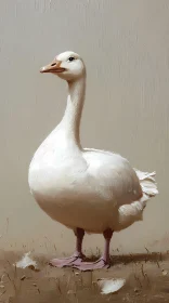Serene Portrait of a Goose