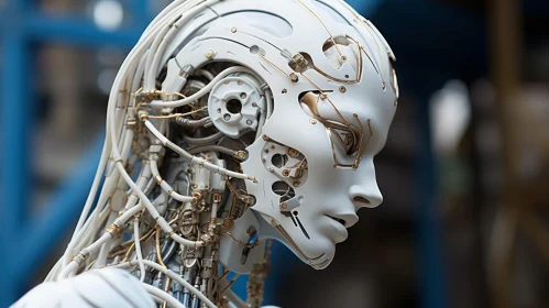 Robot Woman Sculpture | Photorealistic Detail | Surrealistic Installations